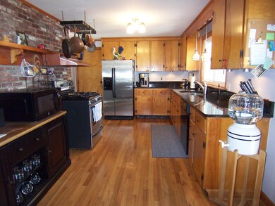 Large kitchen with granite