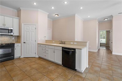 Kitchen view from living area
