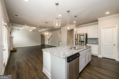 Kitchen view of family room
