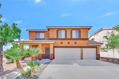 View of front of house featuring stucco siding, driveway, an attached garage, and a tile roof