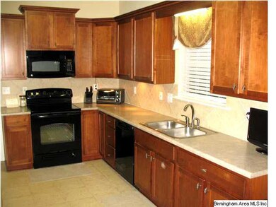 Wonderful tile floor and backsplash!