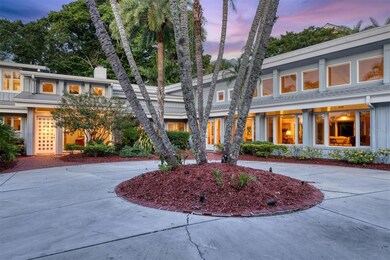 Large circular driveway