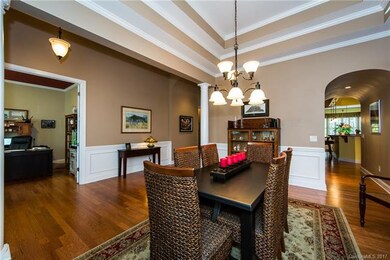 Entry way that leads to formal dining room.