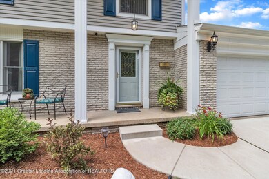 Newer concrete walk and drive