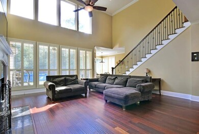 Beautiful stair case entry.