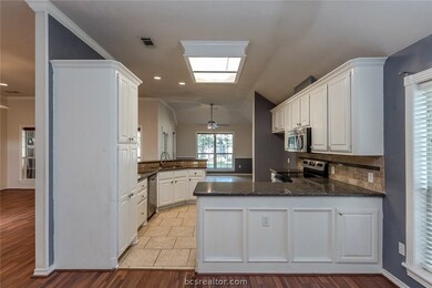 Kitchen open to both dining spaces