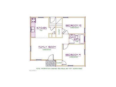 Entry Level Plan featuring the Kitchen, Family Roo