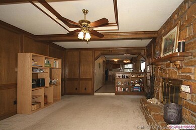 Another view of the family room which is open to t