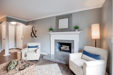 Real Wood burnong fireplace