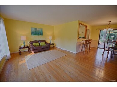 The front door opens into the living room and dini