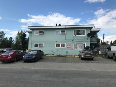 Front of building.