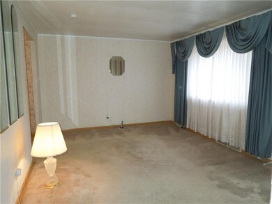 Nice sized living room with beautiful bay window!