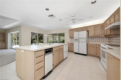 Kitchen and family room