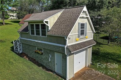 Boathouse with boat ramp.