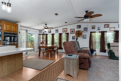 Door at far left leads to one of two decks. This o