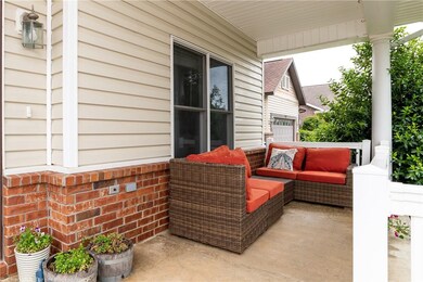 Front porch is covered