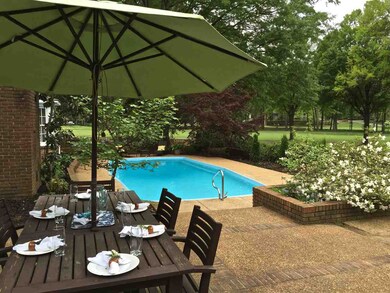 Beautiful pool overlooking golf course