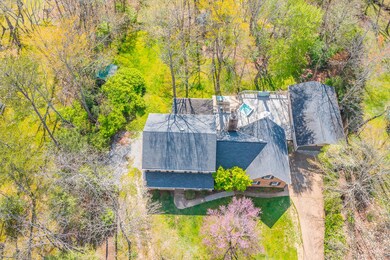 overhead view from front