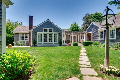 Charming Edgartown Home entry path