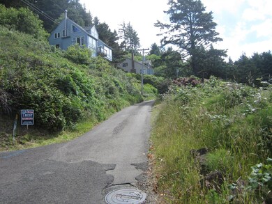 Looking up street