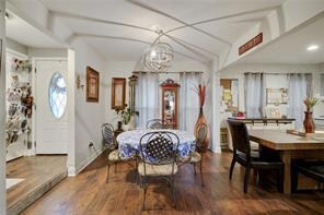 Open dining/kitchen area