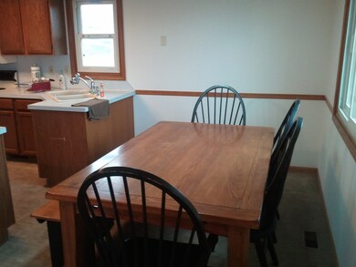spacious eating area in kitchen