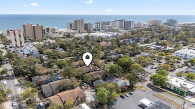 Drone / aerial view featuring a water view and a c