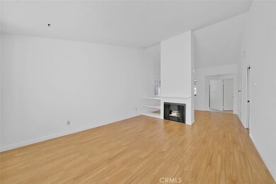 Living room with fireplace.