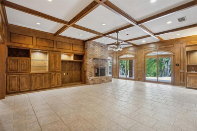 Huge living area with see-through fireplace!
