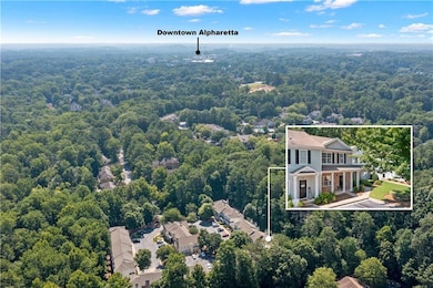 View of property location with a forest and property parcel outlined