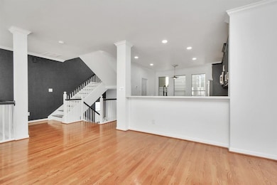 A modern home w/ with multi-level living. Each lev