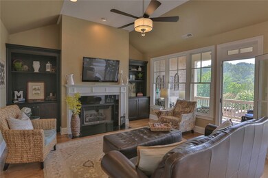 Living room opens to porch