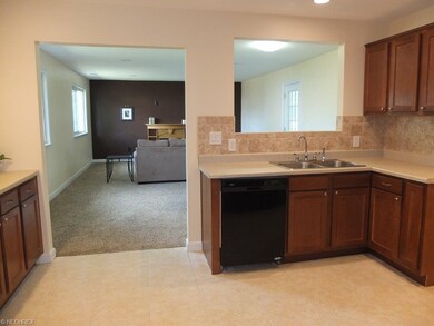 Kitchen is open to the family room and dining room