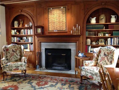 Living Room. sunken LR with pegged oak floors, 10 