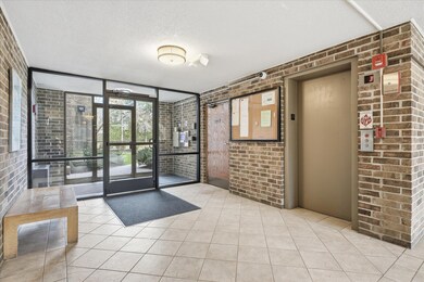 Right next to the main entry is the elevator lobby and a bulletin board so you can keep up with all the happenings.