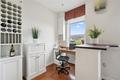 Perfect custom office space, with built in file ca
