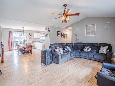 As you walk in the front door. Beautiful Hickory f