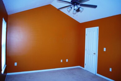 Vaulted master bedroom.