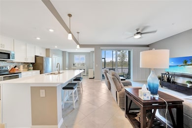 Open great room plan.
