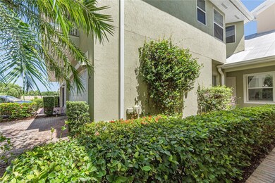 Tropical front walkway,leading up to the front doo