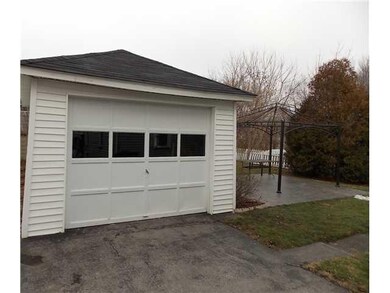 Parking Lot/Garage. The garage has newer vinyl sid