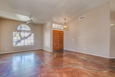 Custom concrete stain flooring