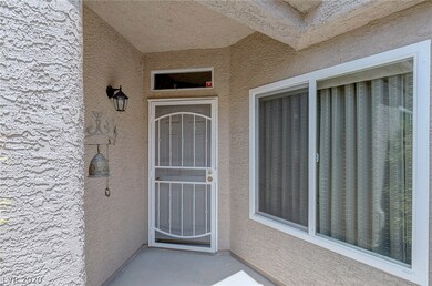 Covered private entrance with security door