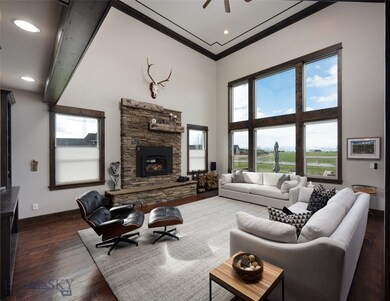 LR with wood burning fireplace