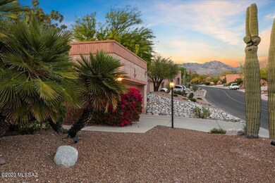 Front view of Catalina Mountains