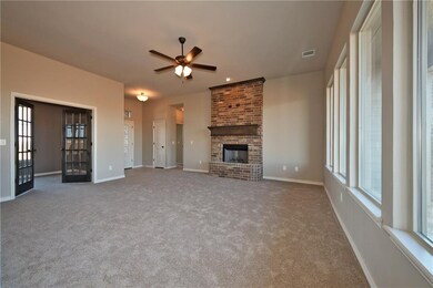 Family Room with view of Study