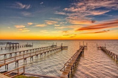 Beautiful sunset over Copano Bay