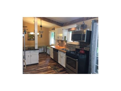 Wood floors also are in the kitchen.