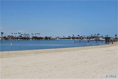 The protected calm waters of Alamitos Bay is close