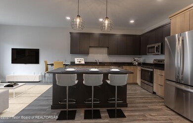 Kitchen Island & Living area - Modern